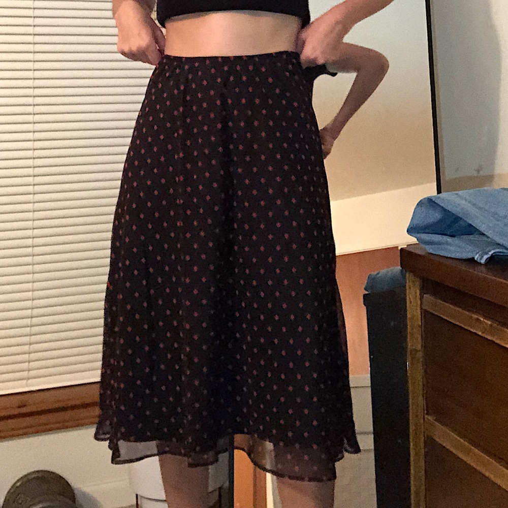 black and red diamond skirt